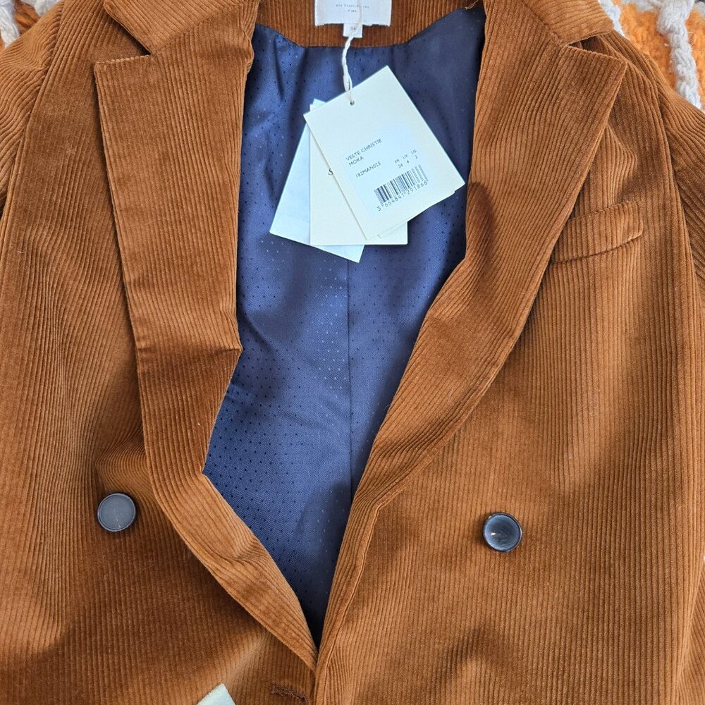 Sezane Brown Corduroy Jacket View 2